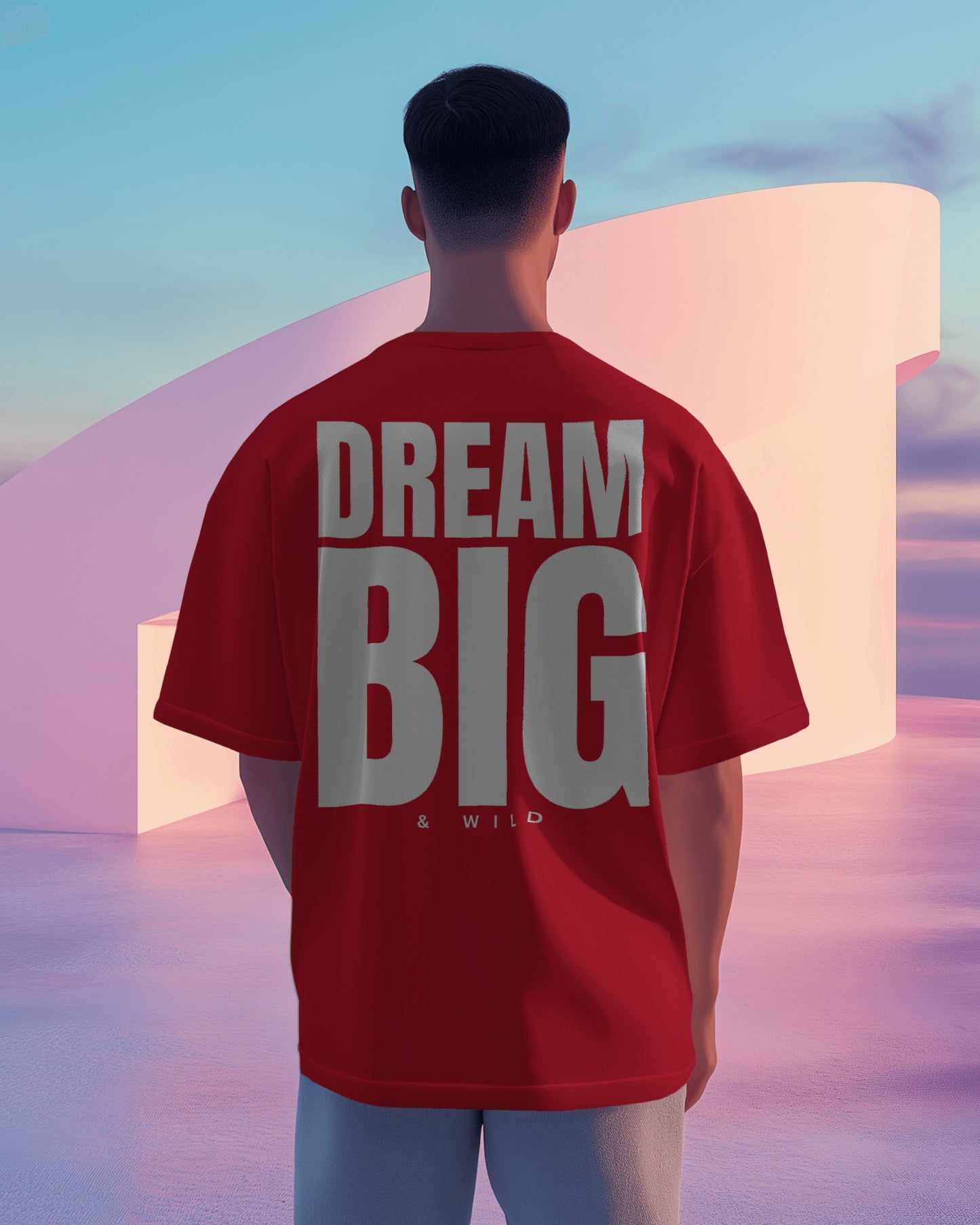 Dream big premium unisex multi colour tee