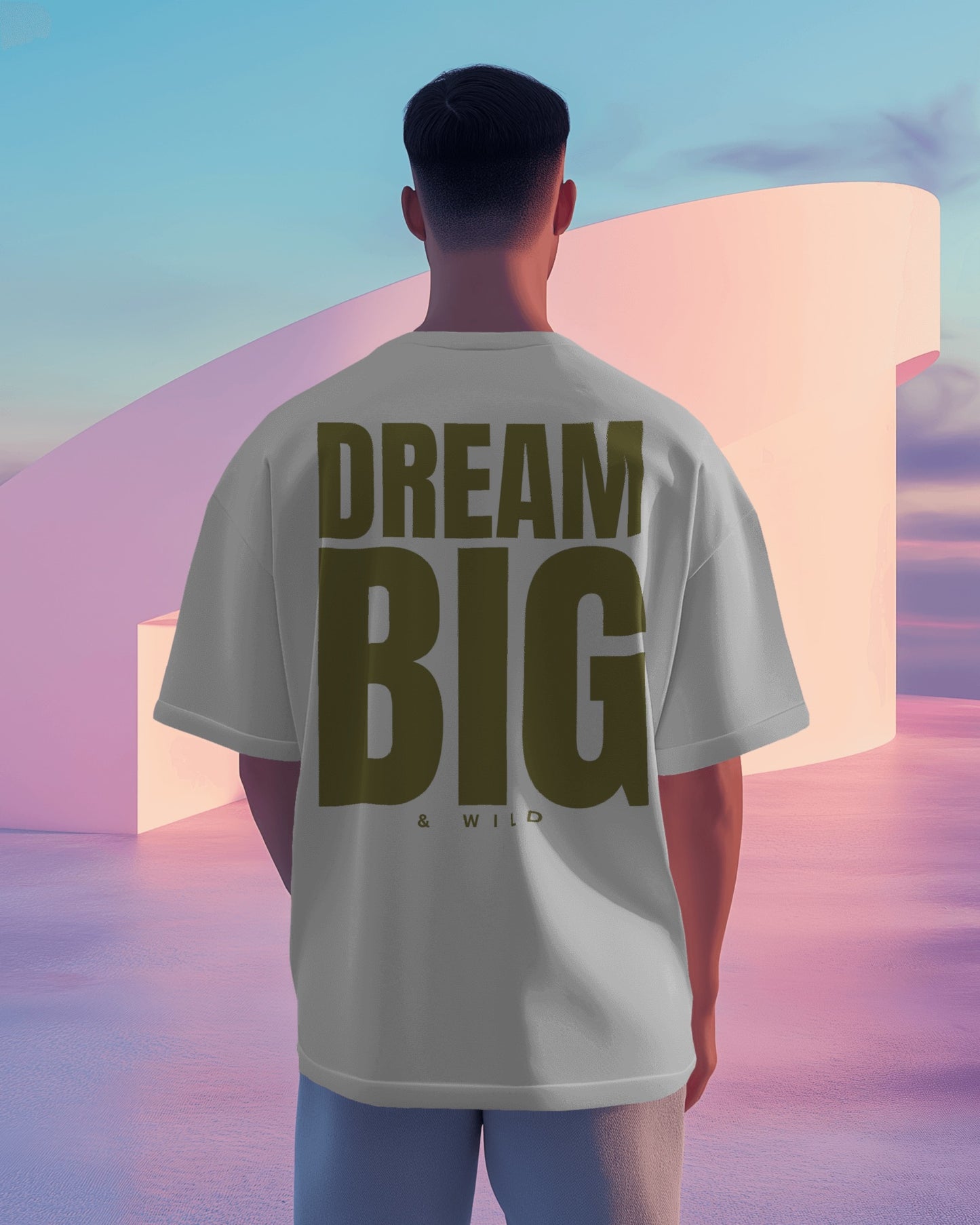 Dream big premium unisex multi colour tee