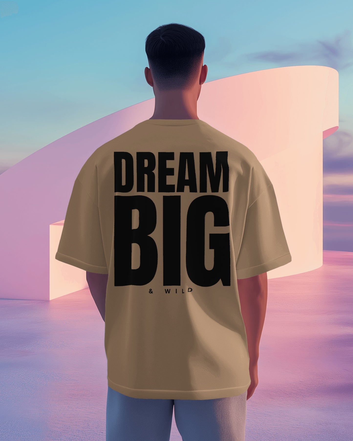 Dream big premium unisex multi colour tee