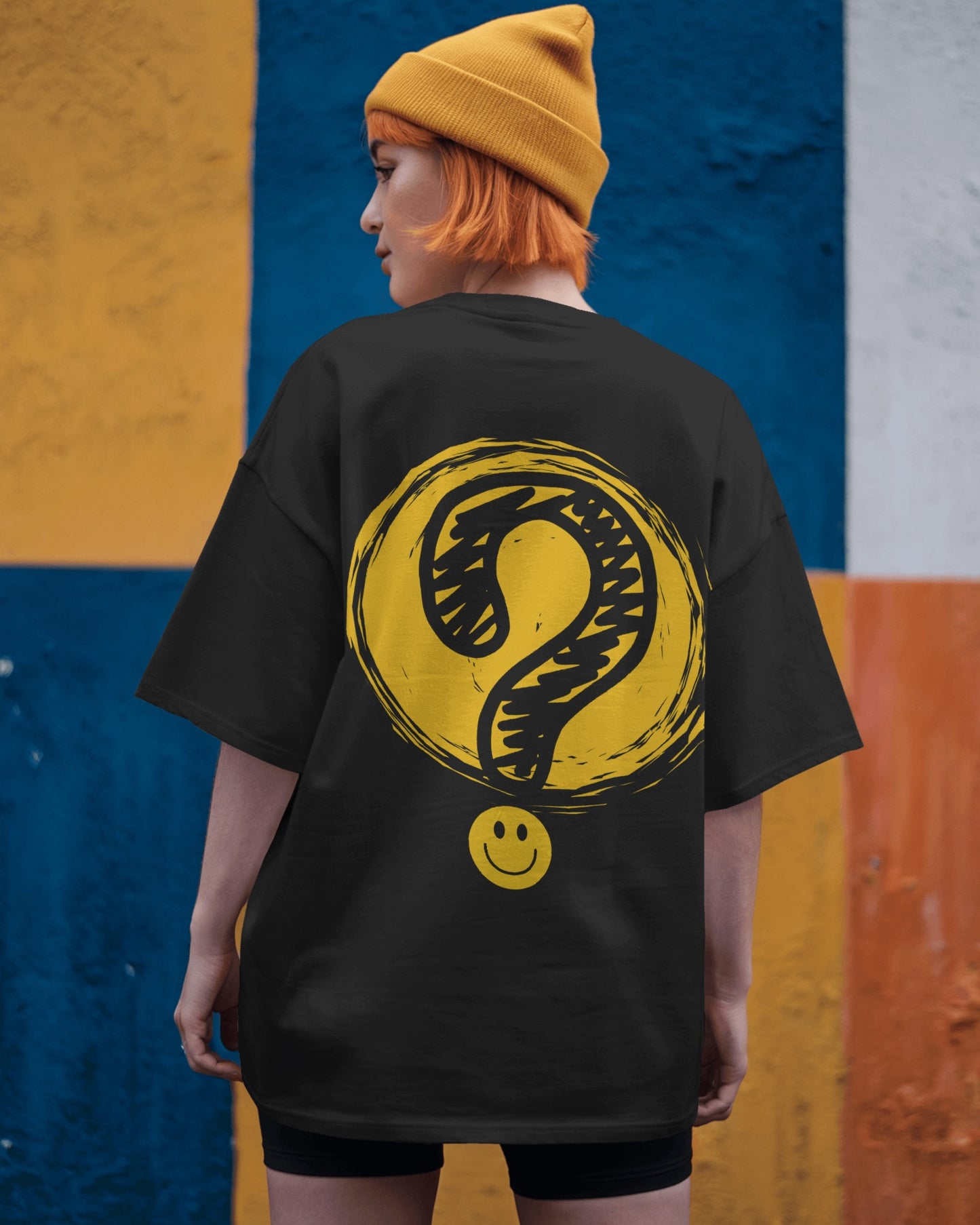 Question mark oversized premium tee