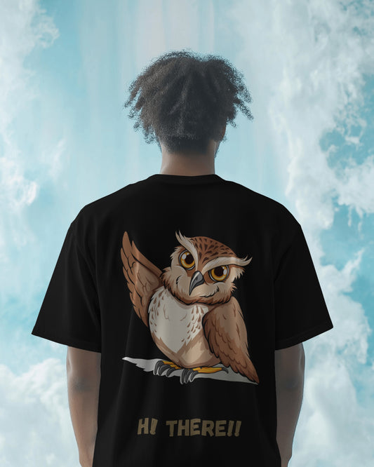 Owl oversized premium tee