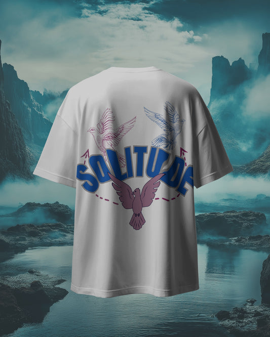 solitude white oversized unisex