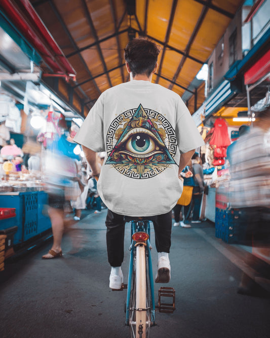 illuminati white oversized unisex