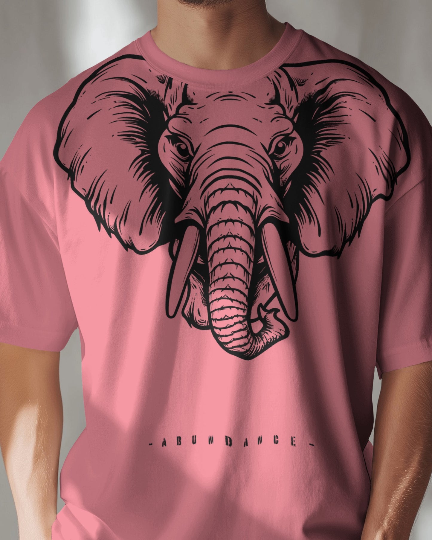 Elephant print multi colour premium oversized unisex