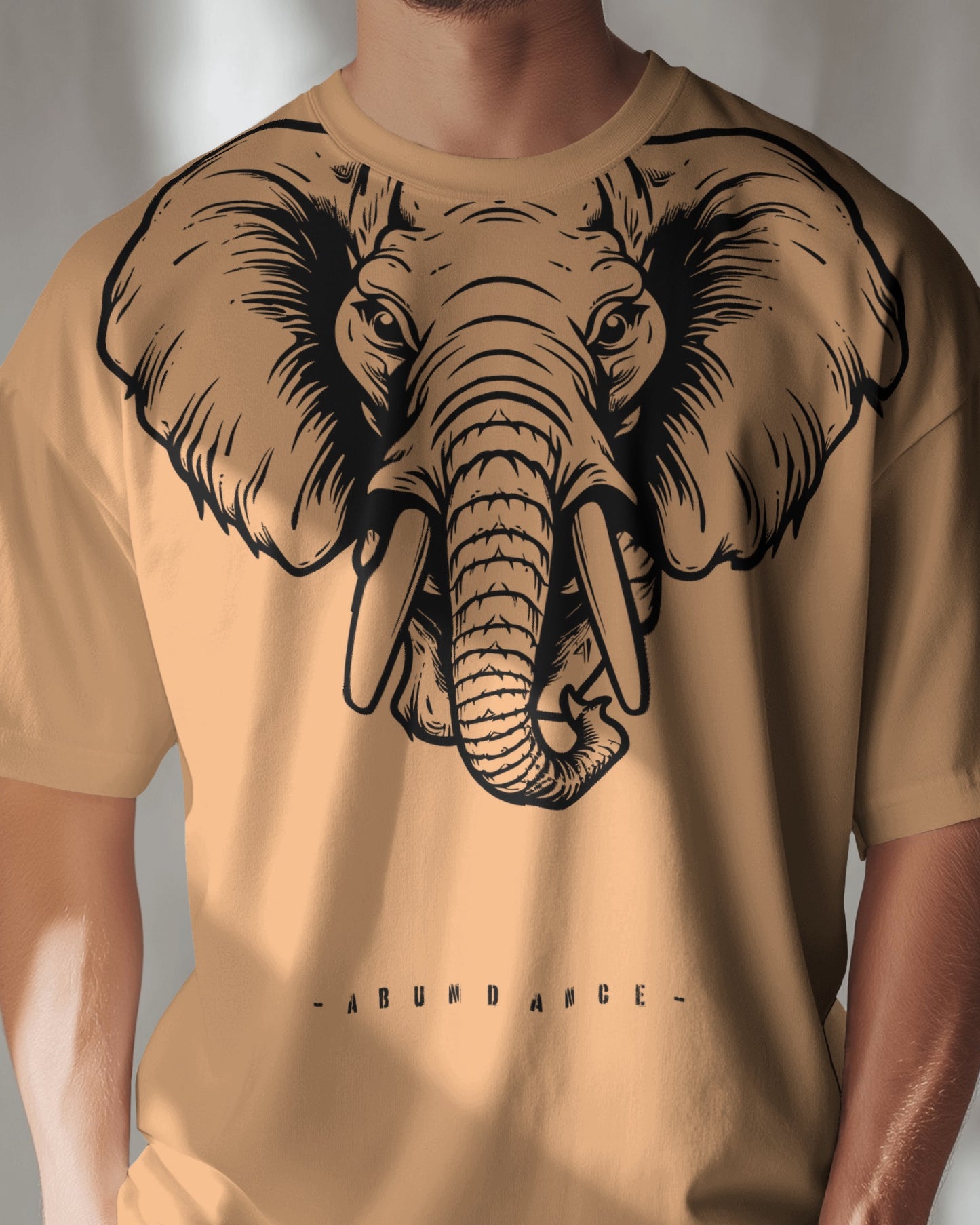 Elephant print multi colour premium oversized unisex