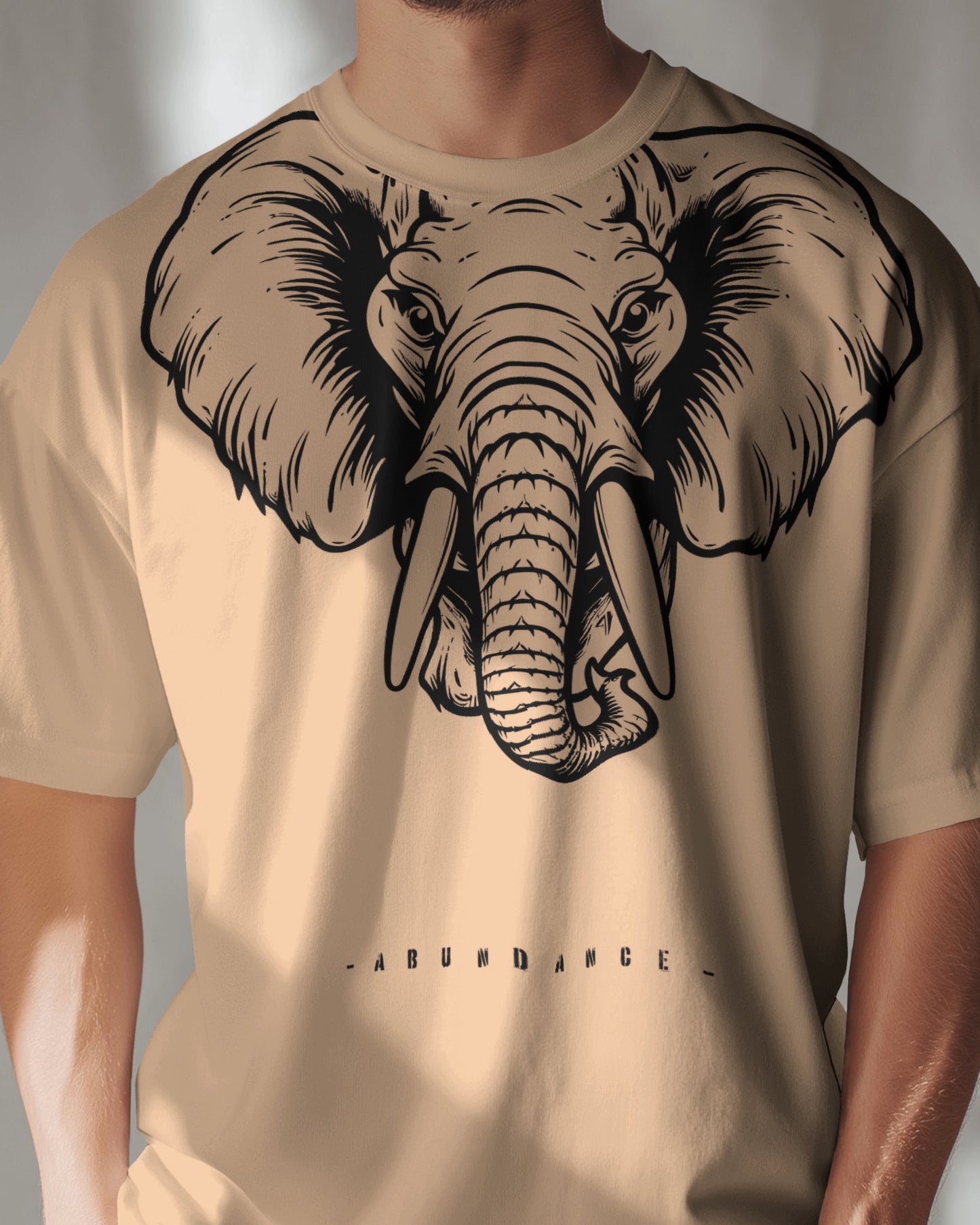 Elephant print multi colour premium oversized unisex