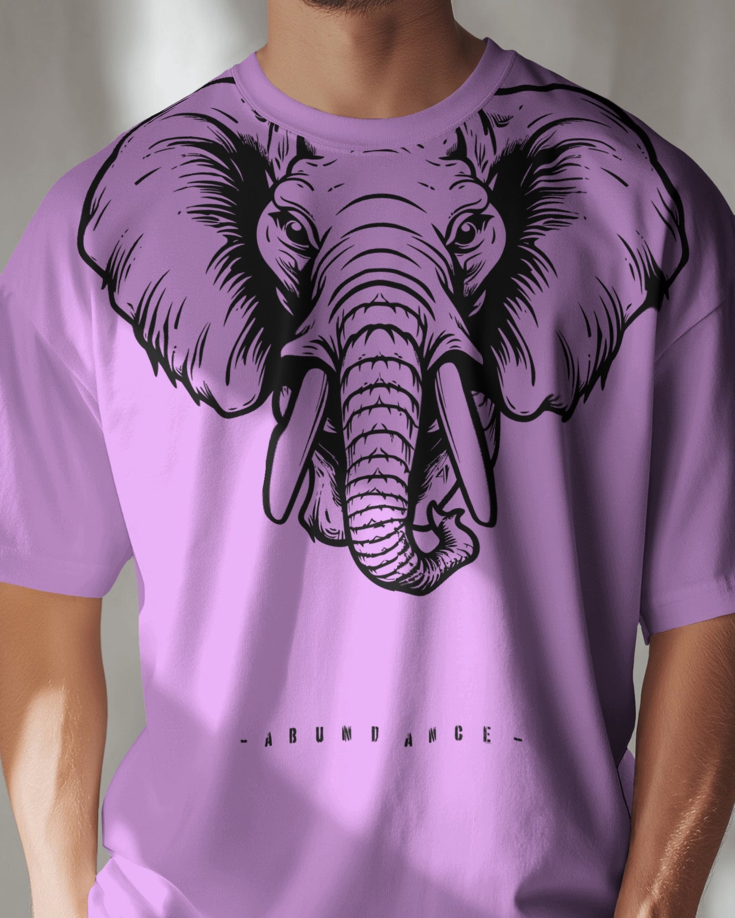 Elephant print multi colour premium oversized unisex