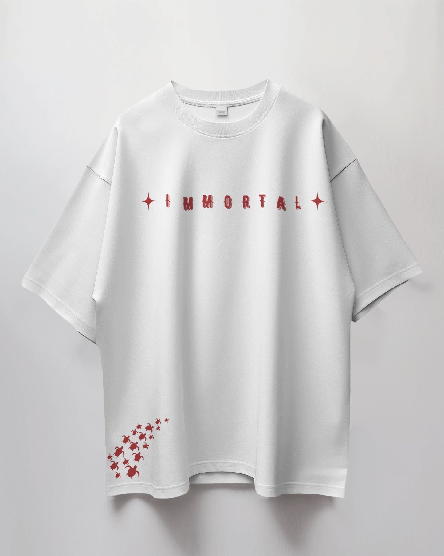 Immortal premium white oversized tee